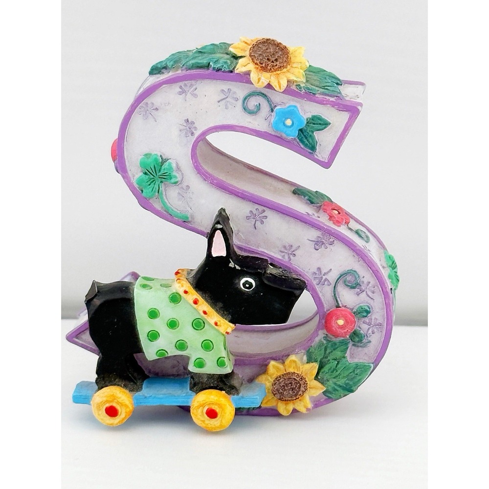 Vintage 1999 Mary Engelbreit Scottie S Shelf Sitter. Callouts See Description